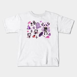 devlish cutie set Kids T-Shirt